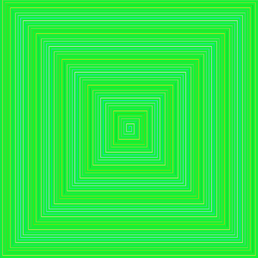 generated image called Squared Spiral