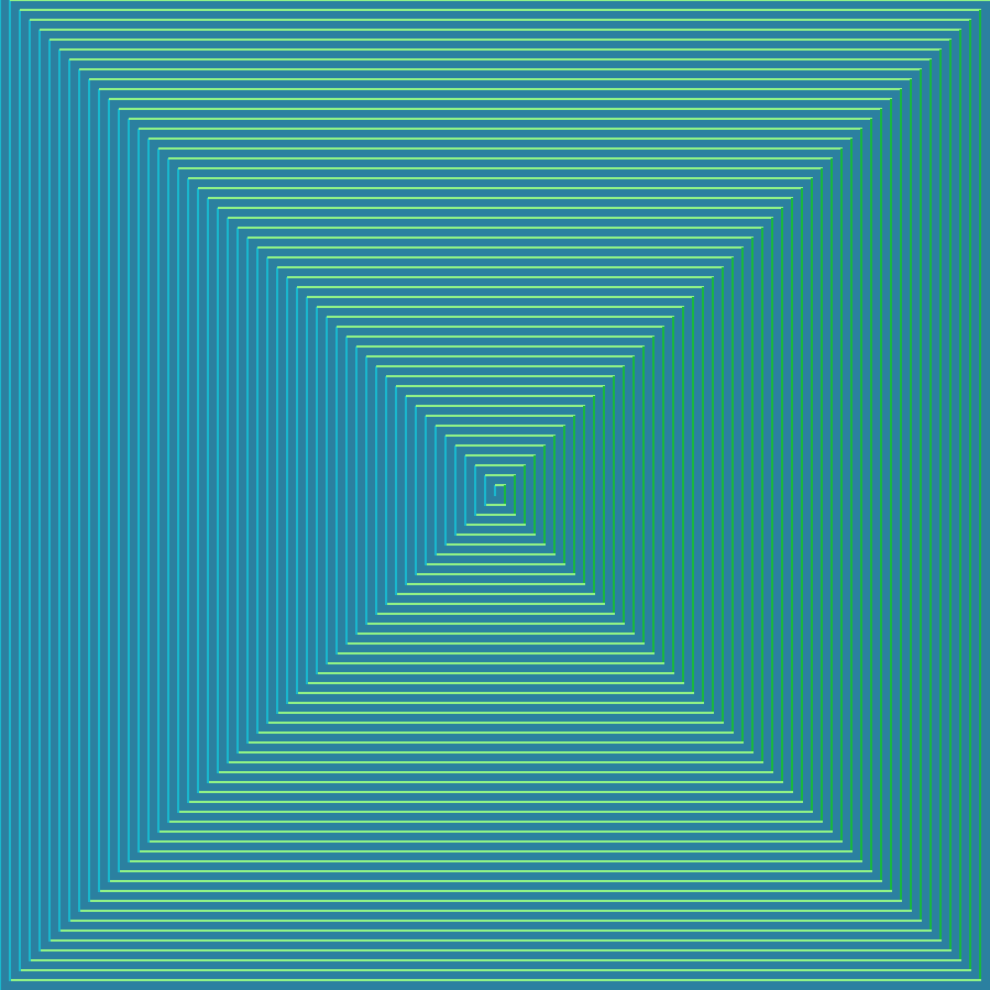 generated image called Squared Spiral
